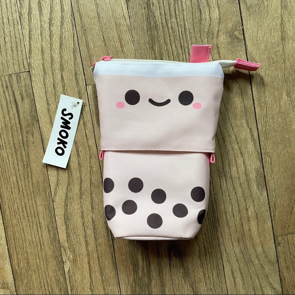 Smoko Retractable Bubble Tea Pencil Case